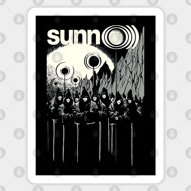 Sunn O))) Sticker by CosmicAngerDesign